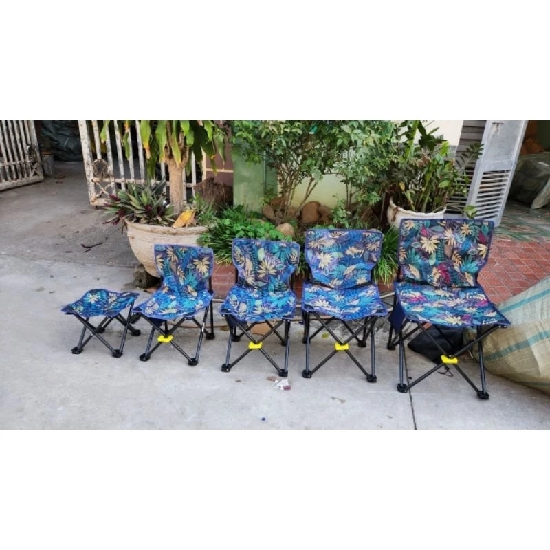Ghế câu gấp gọn bích họa