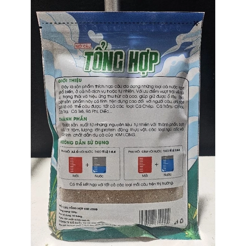 Mồi Câu Kim Long 3 vị: TỔNG HỢP - THƠM - TANH